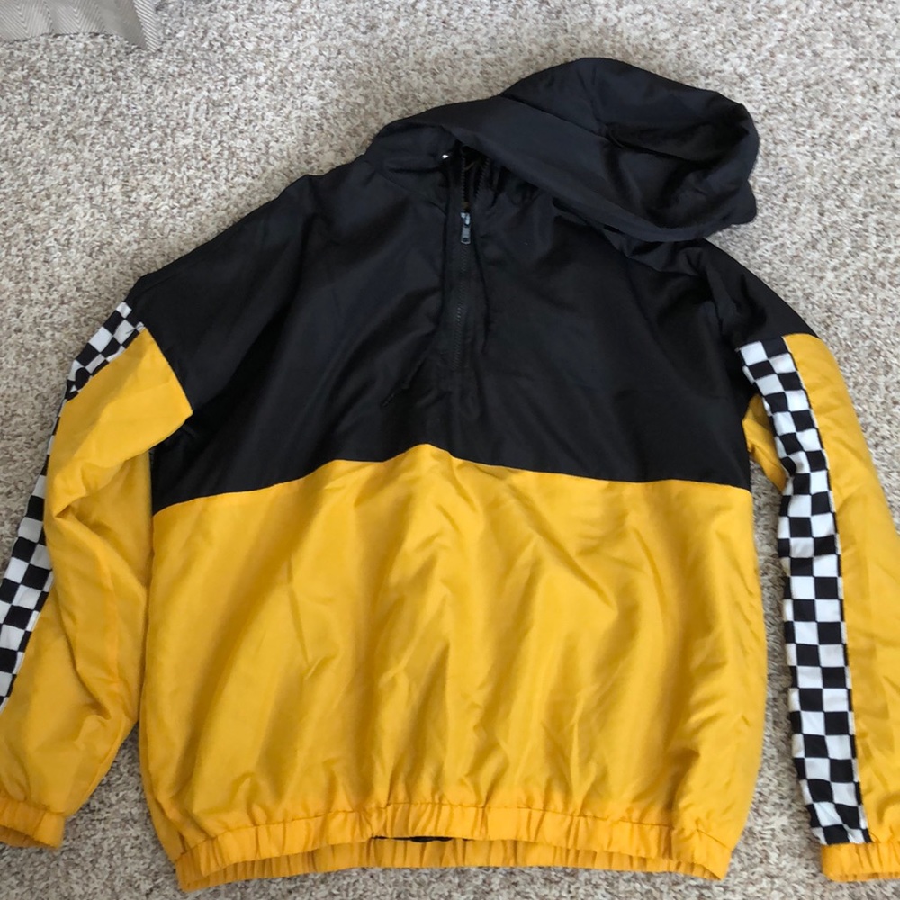 half zip windbreaker!
